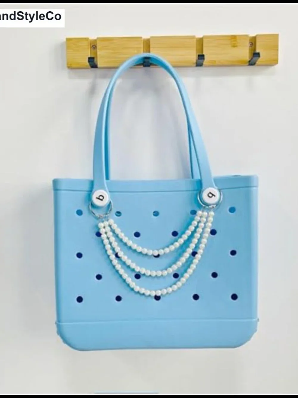 Vintage Pearl Detachable Chains Keychain Bag Charm for Women